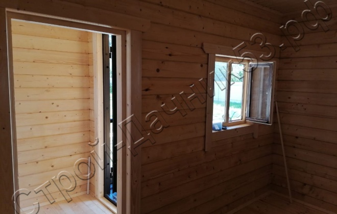 4 Брусовая баня  Б-18, 6х4м, 24 М, Новгородская область, Шимский район, деревня Любач. (12)